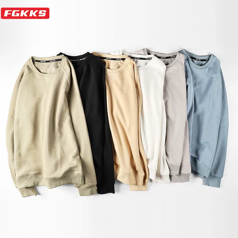 FGKKS Fashion Brand Men Hoodies Sweatshirts 2020 New Men's Slim Fit O-Neck Sweatshirt Cotton Solid Color Sweatshirt Male FGKKS Fashion Brand Men Hoodies Sweatshirts 2020 New Men's Slim Fit O-Neck Sweatshirt Cotton Solid Color Sweatshirt Male