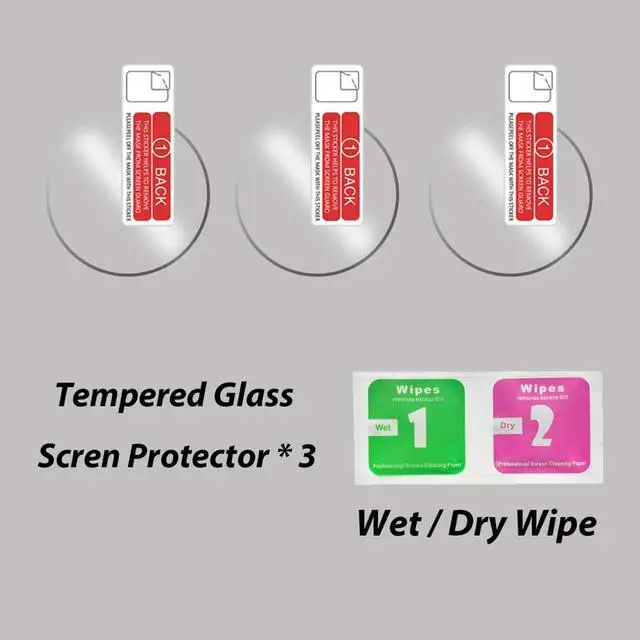 For Samsung Galaxy Watch 4 Tempered Glass Screen Protective Film Guard for Watch 4 40/44mm Classic 42/46mm Protection Films 5pcs 3Pcs