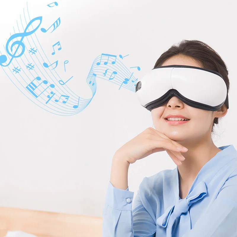 

Eye Care Massager Foldable wireless acupuncture Eye Massager Has music Broadcast Automatic heating EMS relieve fatigue