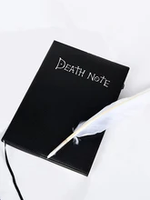  1pcs Fine Anime Death Note Notebook Set with Feather Pen Death Notebook Diary Book School Animation Theme Writing Diary Supplies 