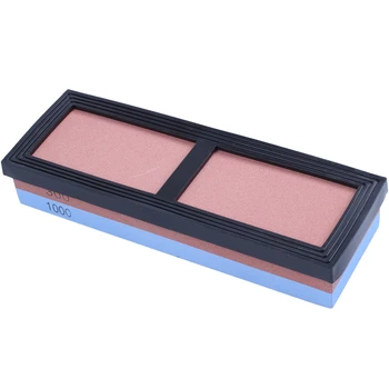 

240/800 Grit Combination Whetstone Two-Sided Knife Sharpening Stone Whetstone with Slip-resistant Rubber Base for Holding Knife