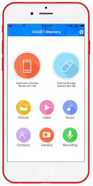 Eaget USB 3,0 металлический USB флеш-накопитель MFI для iPhone 6/6s7/7 plus/8/plus/iPAD/Android/Tablet/PC 64 Гб 128 ГБ