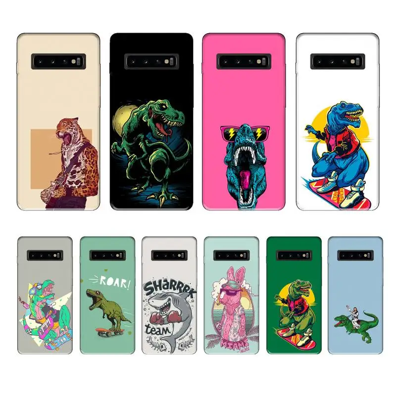 Роскошный брендовый чехол crazy animal dinosaur для samsung galaxy S8 S9 S10e S20 PLUS J6 J600 | Мобильные