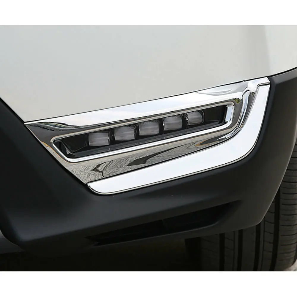 BBQ@ FUKA для Honda CRV, четырехколесный автомобильный передний противотуманный светильник, накладка на лампу, хромированный ABS автомобильный стильный внешний защитный чехол