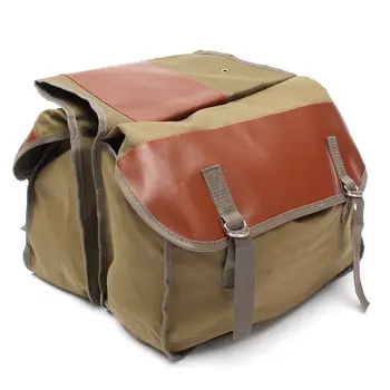 

Motorcycle Canvas-Saddle Bag Equine Back Pack For Haley Sportster Honda Suzuki