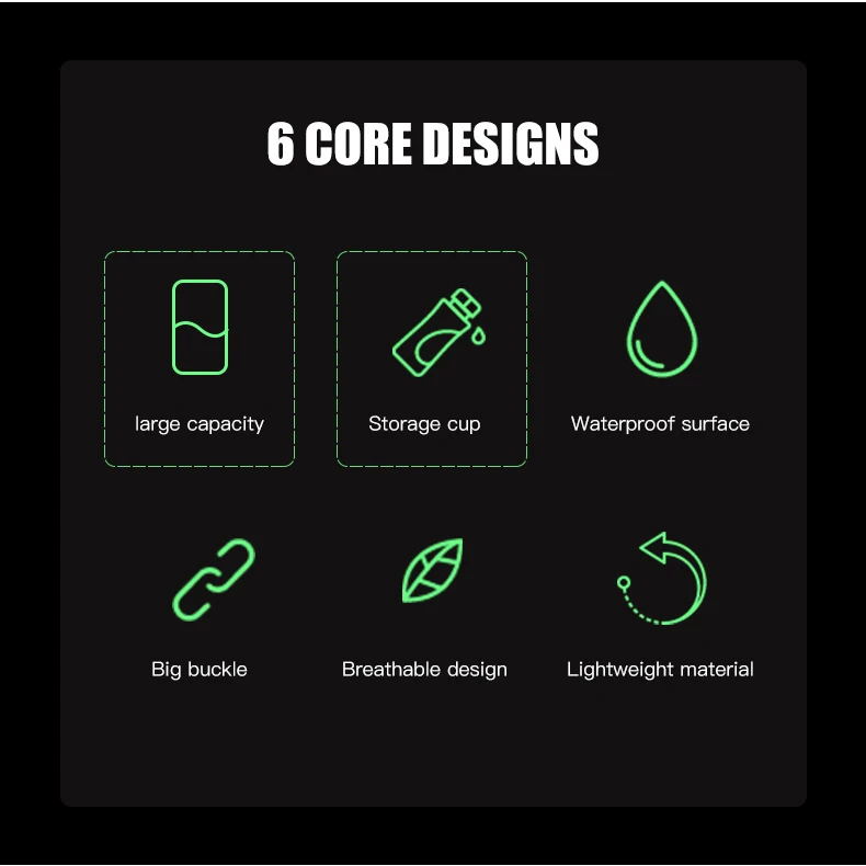 Waterproof Running Waist Bag Outdoor Cycling Sports Waist Pack with water bottle Holder Jogging Climbing Fishing Waist Belt Bag