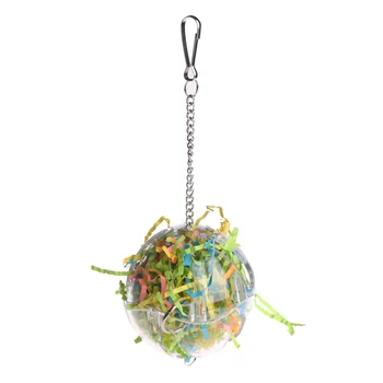 

Parrot Toys Ball Strings Bird Parakeet Chew Hanging Cage Food Container Supplies Drop Ship Support