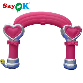 Buy Cheap Pink Inflatable Wedding Arch With Air Blower For Party Decoration