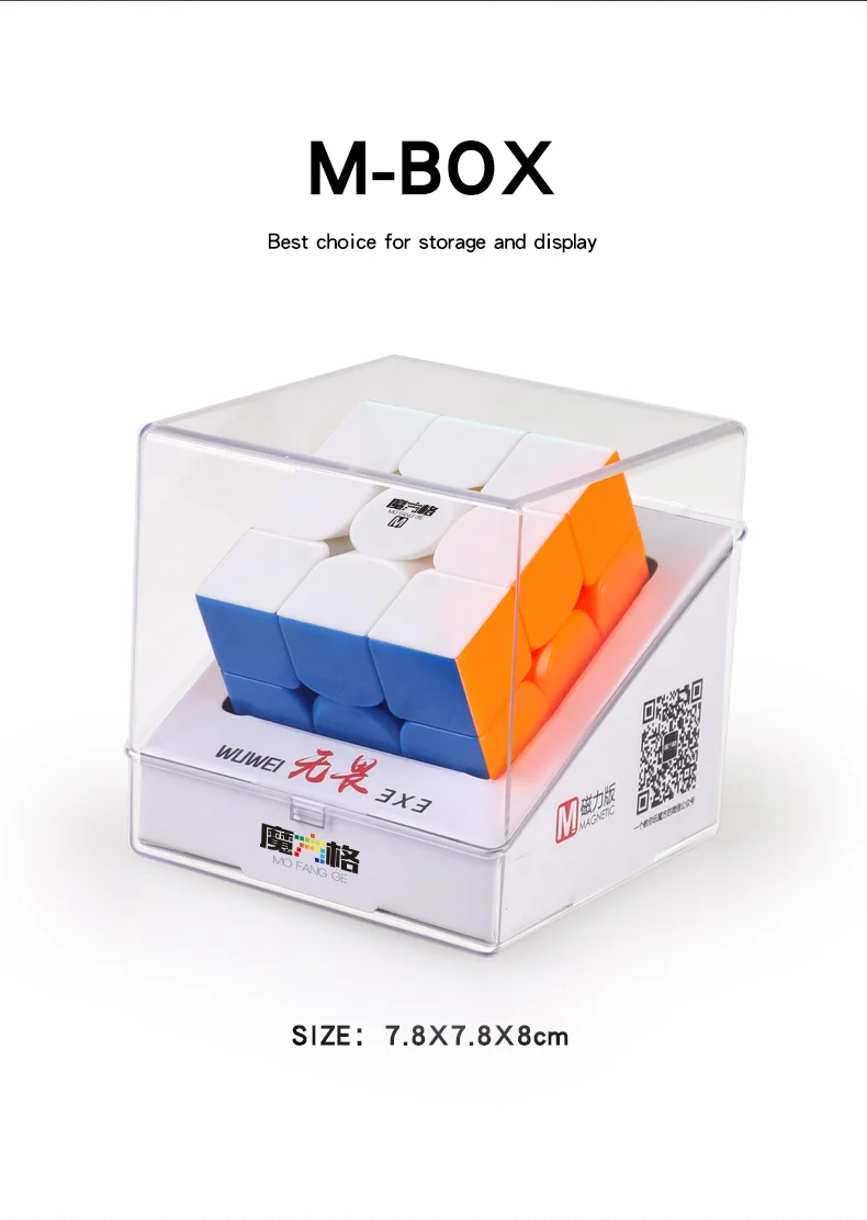 Qiyi 3x3x3 Кубик wuwei Магнитный Магический кубик qiyi 3x3 скоростной головоломка