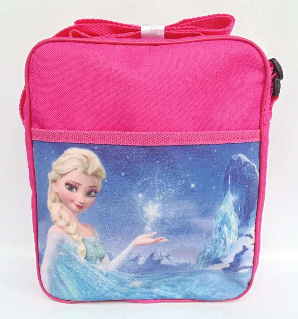 Disney холодное сердце Эльза и Анна пеленка сумка на плечо мультфильм леди сумка большой вместимости девушка сумка женская сумка модная ручная дорожная пляжная сумка - Цвет: Красный