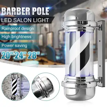 

Hair Salon light Barber Pole Led Light Rotating light lamp with Bulb Marker lamp LED Downlights 50/60/70cm 220V EU/110V US Plug