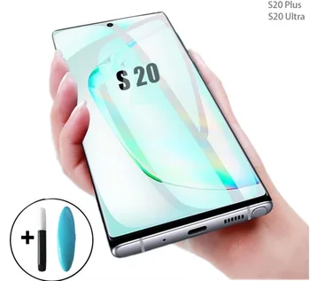 

20set/lot UV Tempered Glass For Samsung Galaxy S20 Ultra S20Plus S 20 Screen Protector Glass for Samsung S20 Plus