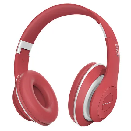 Модные Bluetooth наушники проводные беспроводные наушники Supprot TF Спортивные mp3 HIFI стерео бас наушники для телефонов с микрофоном - Цвет: RED