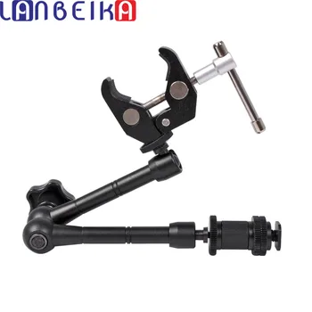 

Super Clamp 7/11 inches Adjustable Magic Articulated Arm for Mounting HDMI Monitor LED Light LCD Video Camera Flash Camera DSLR