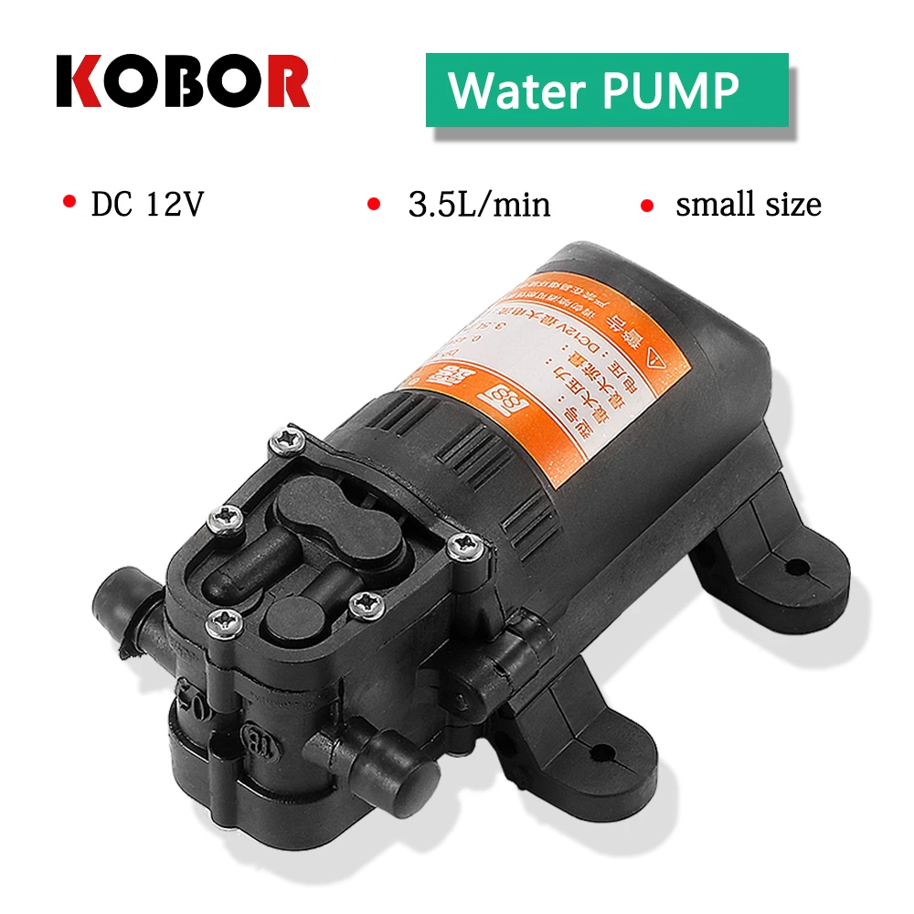 Прочный Dc 12v 70psi 3.5l/мин черный микро высокого давления мембранный Водяной опрыскиватель Автомойка 12 V сельскохозяйственный Электрический водяной насос