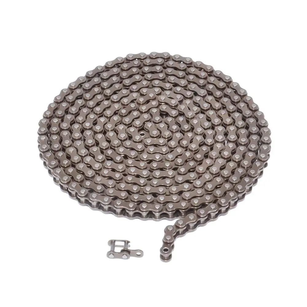 

2M #25 Roller Chain with 1 Connector Connecting Link for Go Kart, Mini Bike Chain Replacements Easy To Install Roller Chain