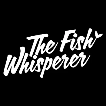 

16*8cm THE FISH WHISPERER Sticker Decal Boat Fishing Funny Car Window Bumper Novelty JDM Drift Vinyl Decal Sticker