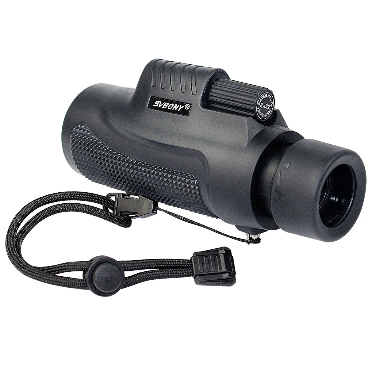 

SVBONY 8x32 Waterproof and Fogproof Single Hand Focus Travelling Monocular Telescope for Bird Watching or Wildlife Black