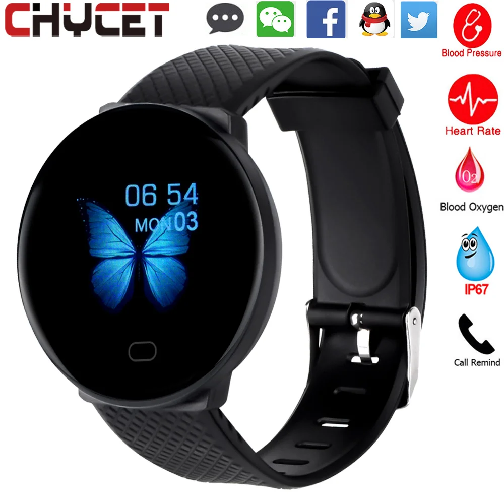 

Smart Band Watch Waterproof Fitness Bracelet Pressure Measurement Tracker Watch Band Smart Bracelet Heart Rate Monitor Men Women