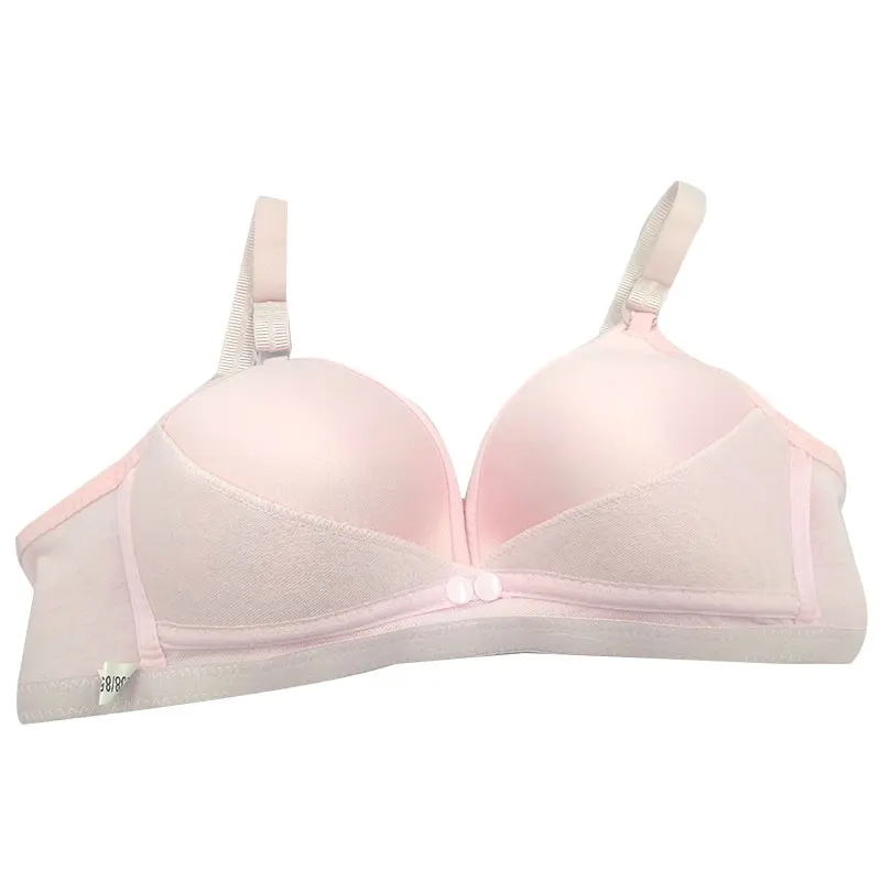 Pink Bra Бюстгальтер без косточек застежка спереди Грудное вскармливание средства ухода за кожей для будущих мам бюстгальтеры для кормящих беременные Для женщин бюстгальтеры для сна Soutien Gorge для кормящих мам Одежда Нижнее белье - Цвет: Pink Bra