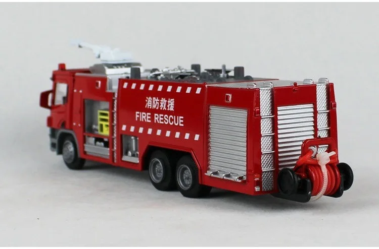 Hot Selling Alloy Fire Truck Model Genuine Product Cadeve 1: 50 Tank Fire Truck Model Toy Car