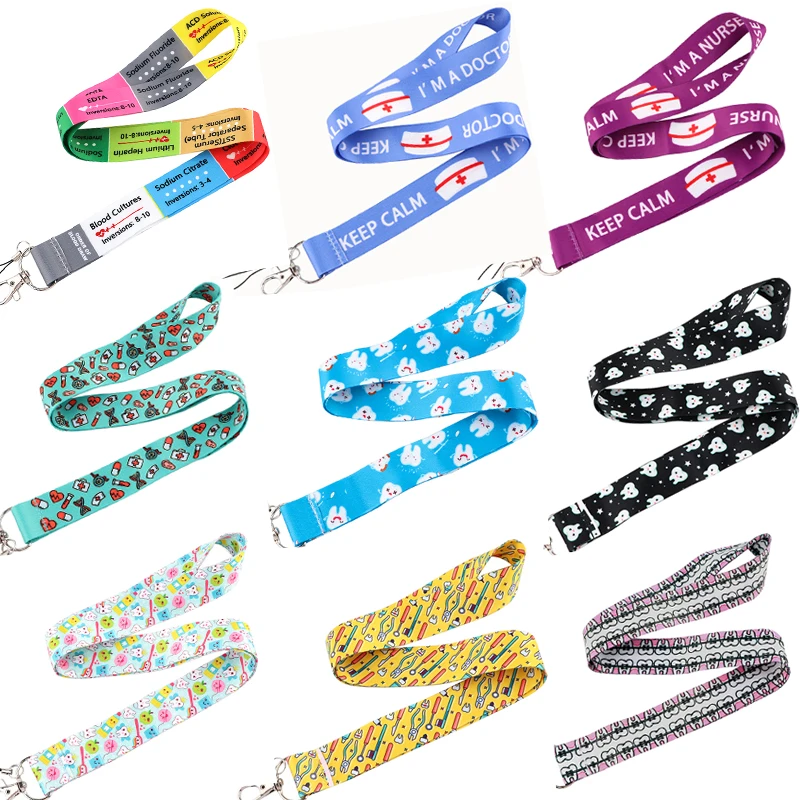 

20pcs/lot BH1560 Blinghero Protect Teeth Necklace Medical Lanyard Keychain key Phone Rope Accessories For Doctor Nurse Dentist