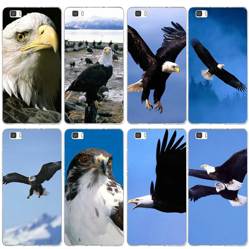 For Huawei P8 P9 P10 P20 P30 Honor 6X 7X 7 9 Mate 10 Pro Lite Shell Soft Silicone Mobile Phone Case Hot Bald Eagle Flying Style | Мобильные