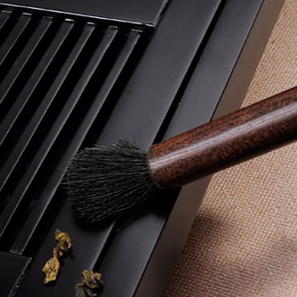 Chinese Ebony Black Sandalwood Kungfu Tea Brush for Teapot Tea Ceremony Utensils, 9 Styles for Choosing