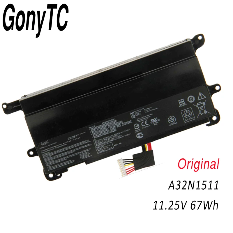 Gonytc A32n1511 32lm9h Battery Asus Rog G752 G752v G752vt G752vy G752vl Gfx72 Gfx72v Gfx72vt 67wh - Laptop Batteries - AliExpress