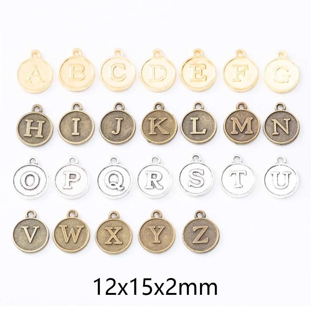 

26pcs/set Alphabet Initial Letter Charms Handmade Pendant for DIY Bracelet Jewelry Making Necklaces Accessories Crafts Wholesale