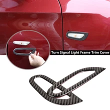 Автомобильные аксессуары, 2 шт., углеродное волокно, боковой маркер, указатель поворота, светильник, рамка, накладка, наклейка для BMW 3 серии 2005-2012, автомобильный Стайлинг