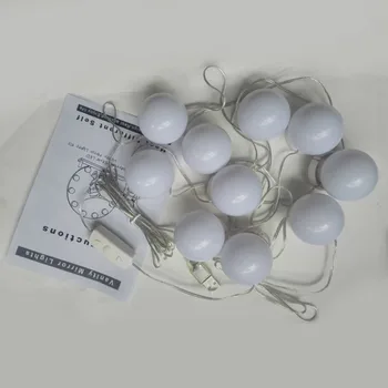 

10Pcs Makeup Mirror Vanity LED Light Bulbs lamp Kit Lighted Make up Mirrors Cosmetic lights 2019 new selling
