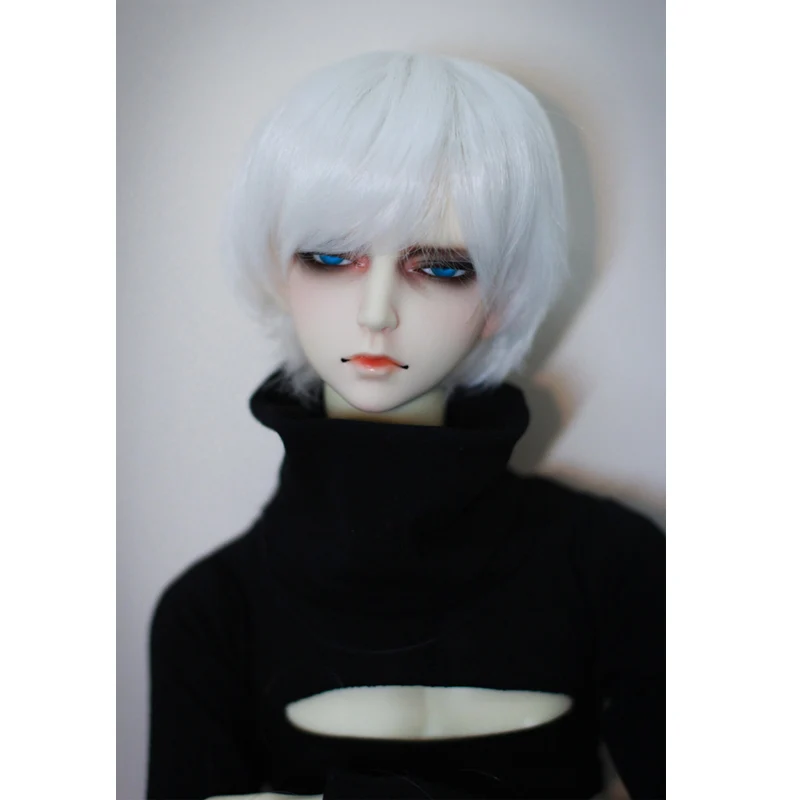Allaosify bjd волосы новые 16-17 см 17-19 см 22-25 см четыре цвета Hansome BJD парик для 1/3 1/4 1/6 как LUTS парик куклы - Цвет: 4