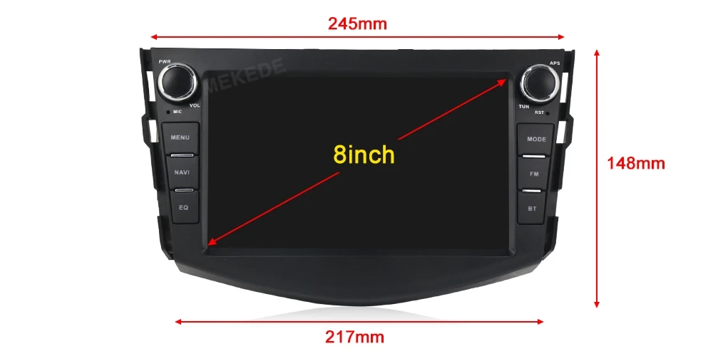 8 дюймов Android 9 автомобильный DVD gps плеер для Toyota RAV4 2007 2008 2009 2010 dvd стерео gps навигация с WiFi DAB+ Bluetooth