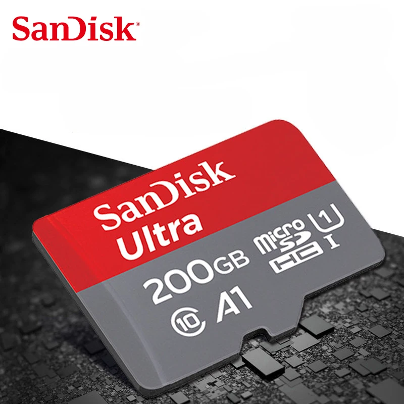Двойной Флеш-накопитель SanDisk micro sd 200 ГБ 128 Гб 64 ГБ 32 ГБ оперативной памяти, 16 Гб встроенной памяти, до 98 МБ/с. TF usb флэш-карта памяти, мicro sd для смартфонов и планшетов