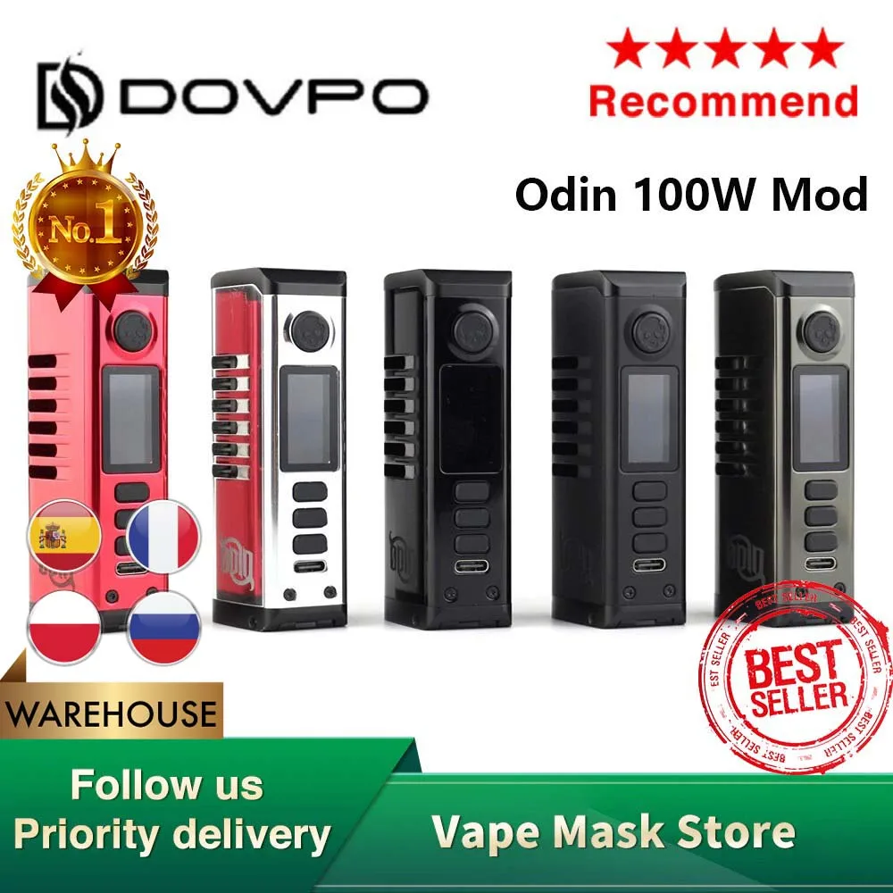 Оригинальный мод DOVPO Odin 100 Вт с питанием от одной батареи 18650/20700/21700 электронная