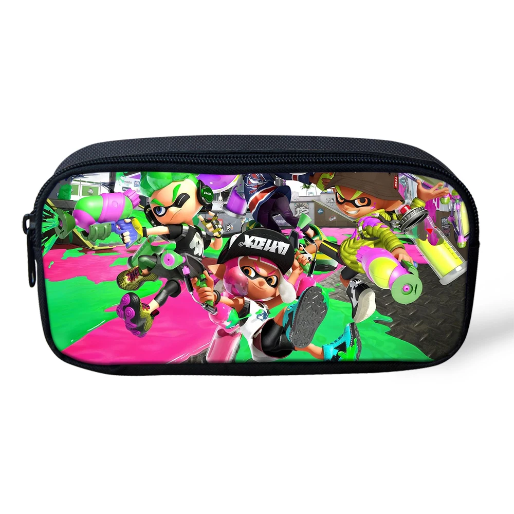 CDGX1170K Красочные Splatoon 2 косметички дети пенал для женщин мультфильм макияж сумки большой емкости школьные канцелярские принадлежности ручка сумка - Цвет: CDGX1170K
