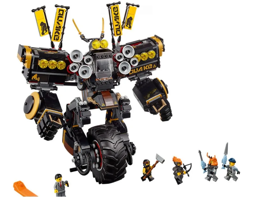 

10800 Ninjagoing Movie Quake Mech Compatible Legoings Ninja Block Set Creative Building Education toys for children