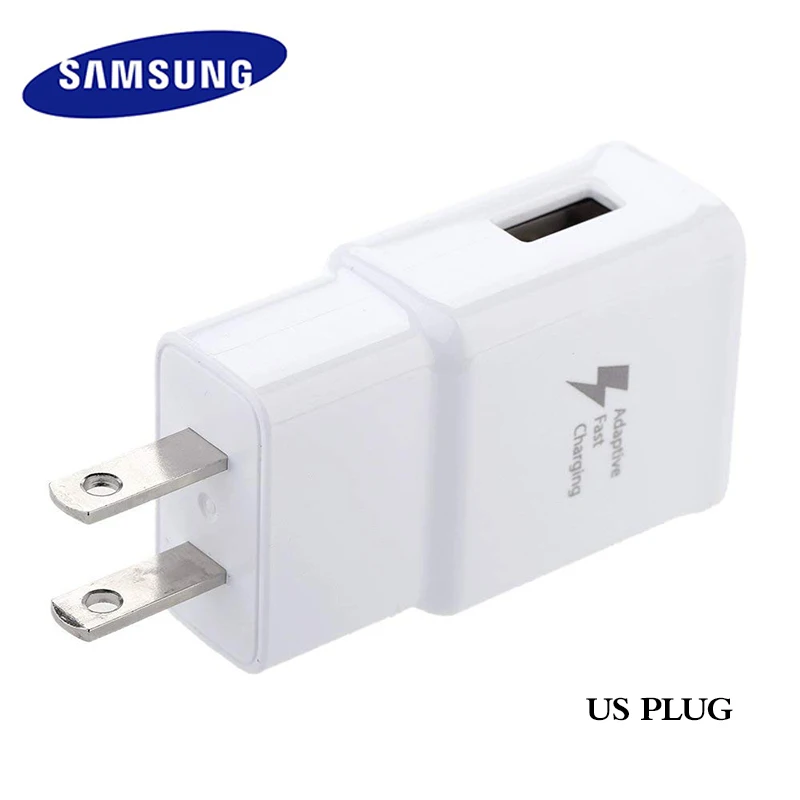 samsung Адаптивное быстрое зарядное устройство USB настенный адаптер EU US штекер type C кабель для Galaxy S8 S9 S10 Plus S10E A90 A80 A70 A50