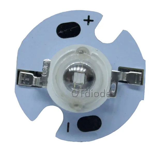 Led On 16mm PCB 3W High Power LED Diodes UV Purple Light Chip 365nm 385nm 395nm 400nm 405nm 430nm for Nail Dryer Currency Identification DIY - Испускаемый цвет: Led On 16mm PCB