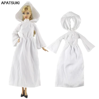 

White Cosplay Costume Sister Doll Clothes For Barbie Doll Dress Gown Outfits For Barbie Dollhouse 1/6 Doll Accessories