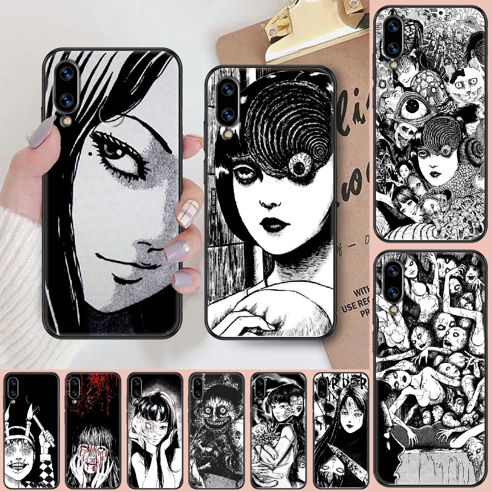 Чехол для телефона Junji Ito с аниме ужасами Huawei Honor 6 7 8 9 10 10i 20 A C X Lite Pro Play Черный