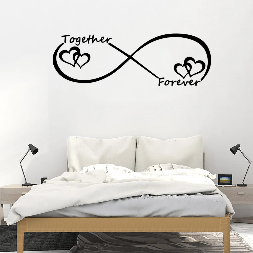 Романтическая любовь Вместе навсегда виниловая наклейка s для гостиной