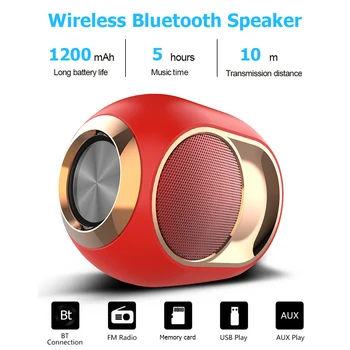 

X6 Bluetooth 5.0 Speaker TWS Portable Wireless Loudspeakers For Phone PC Waterproof Outdoor Stereo Music Support TF AUX USB FM