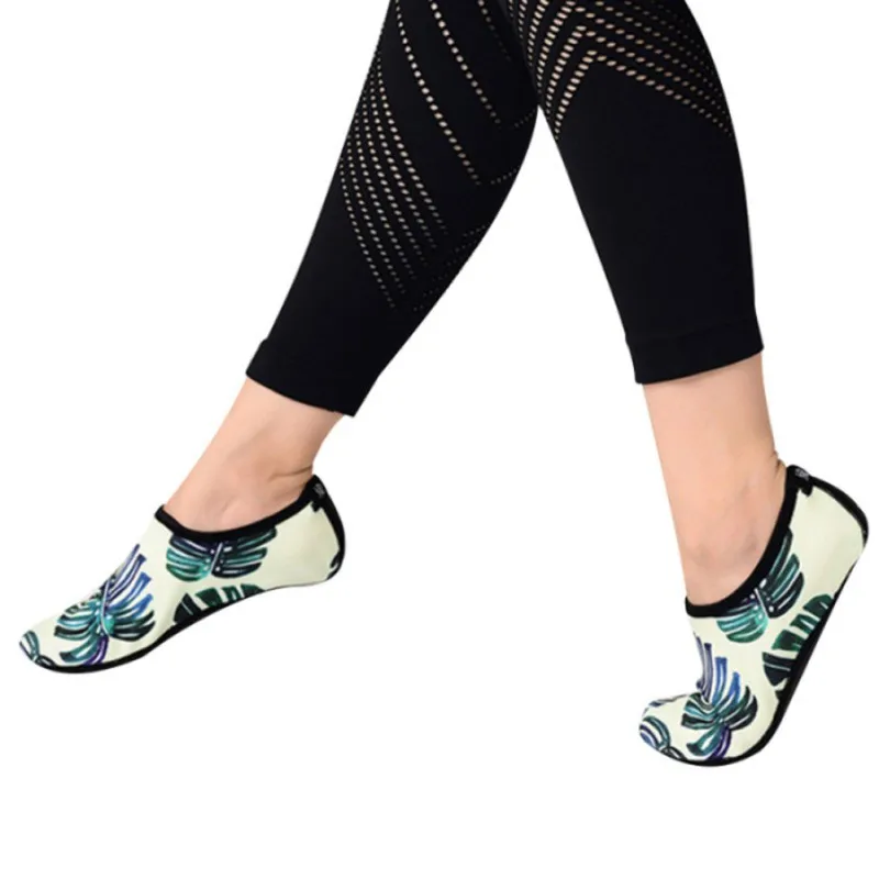 1 пара, женские носки для йоги с принтом, Ультралегкая противопотная противоскользящая обувь для пилатеса, балетные танцевальные спортивные носки