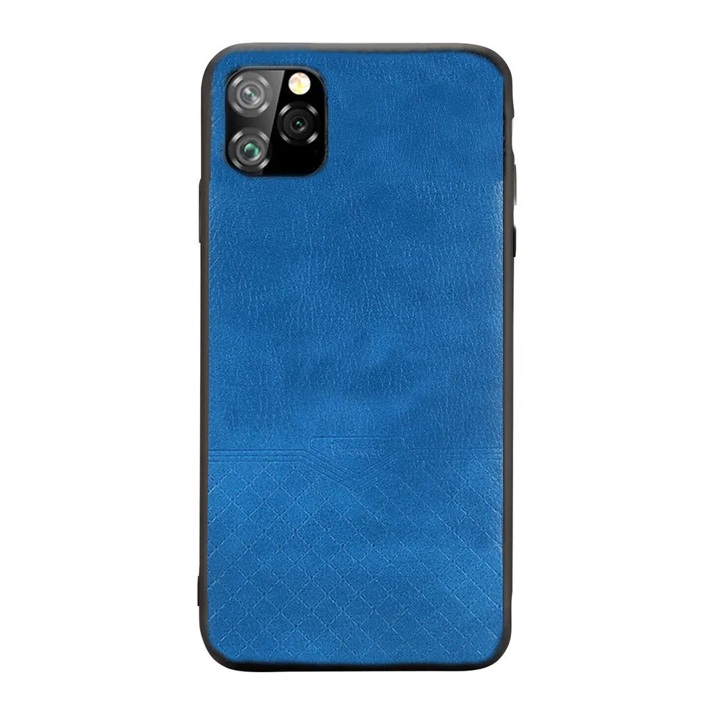 Тонкий кожаный винтажный ударопрочный чехол для iPhone 11 Pro Max 6,5 дюймов Роскошный Жесткий матовый чехол Деловой стиль чехол для телефона s