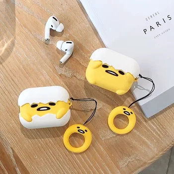 

Cute egg Silicone Case For Apple AirPods Pro Bluetooth Earphone Protective Cover 3D Cartoon For Airpods 3 Pro Charging box Case