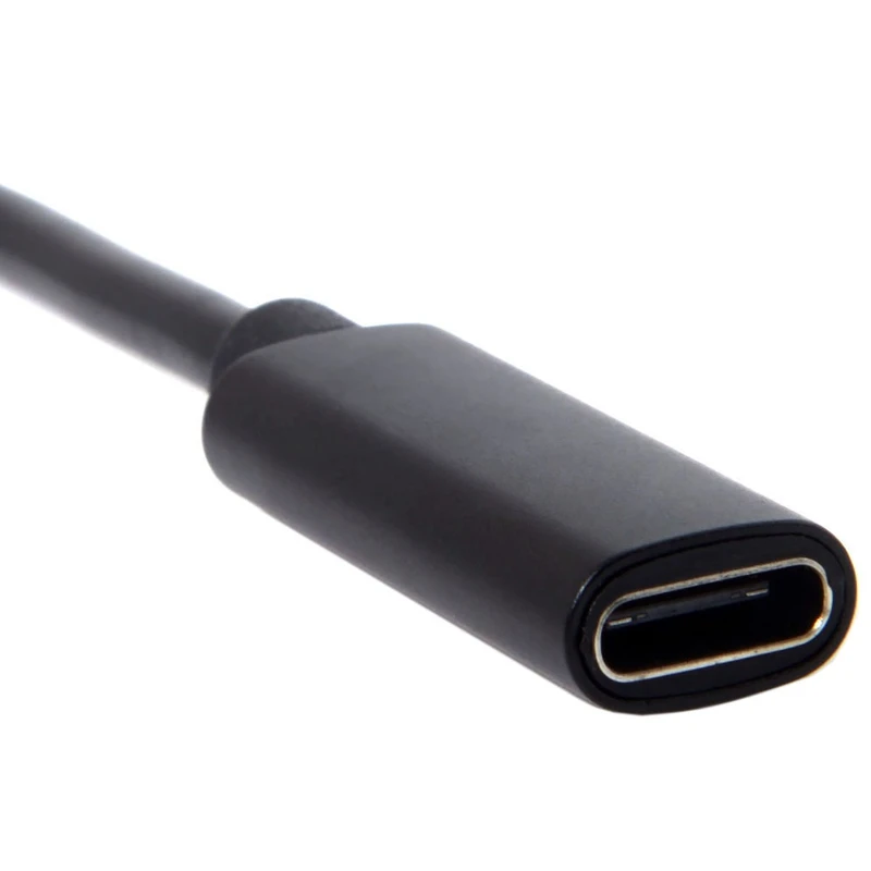 Тип-c Usb-C Dc 15 в женский для поверхности Pro3 Pro4 Pro5 Pro6 Book Pro зарядка Расширение питания Кабель-адаптер конвертер шнур Blac