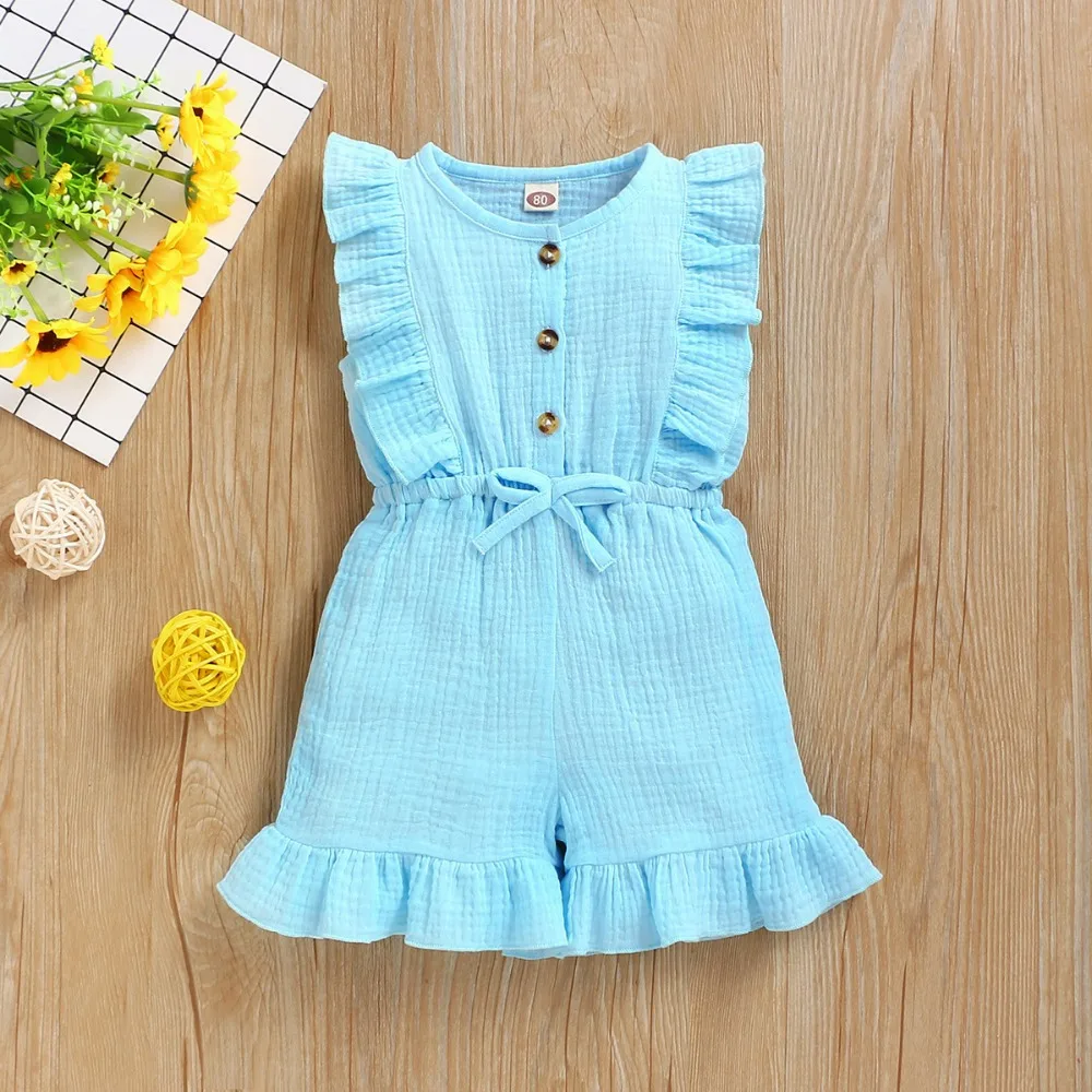 2020 summer baby cotton rompers newborn girl jumpsuit (13)