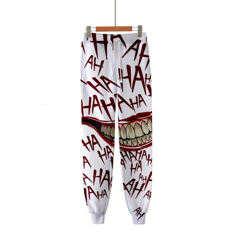 

RICORIT Haha Joker 3D Printed Sweatpants Man And Women Suit Pants Fashion Casual Jogger Pants Warm Pants Slim Men Women Trousers